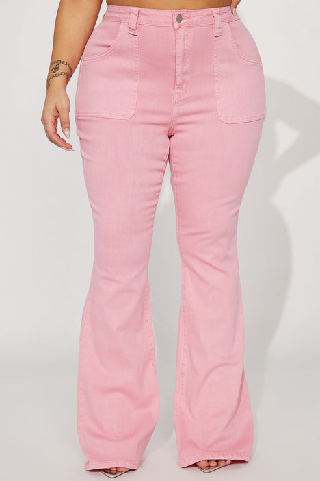 Perfect Pink Flare Jeans – MajHER Fashion Boutique