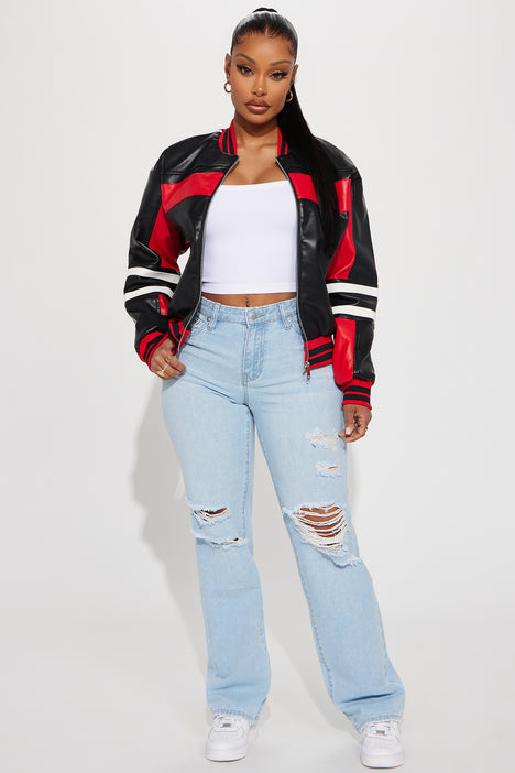 Monaco Cropped Jacket - Ivory/combo, Fashion Nova, Jackets & Coats