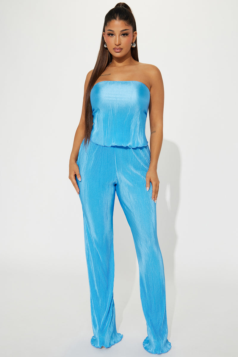 Madelynn Plisse Pant Set - Blue | Fashion Nova, Matching Sets | Fashion ...