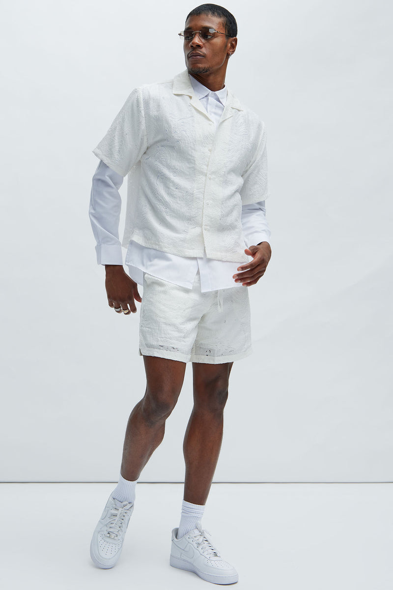 Mirage Textured Shirt - White | Fashion Nova, Mens Shirts | Fashion Nova