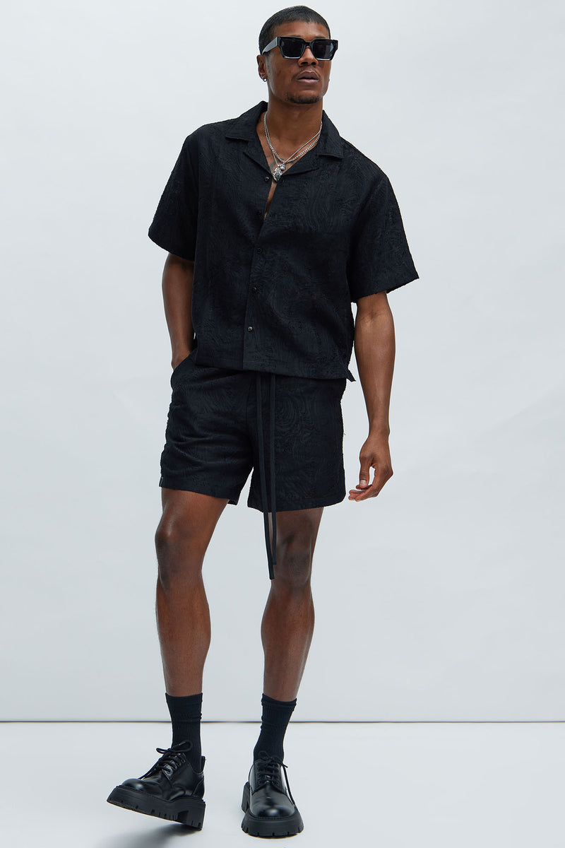 Mirage Textured Shirt - Black | Fashion Nova, Mens Shirts | Fashion Nova
