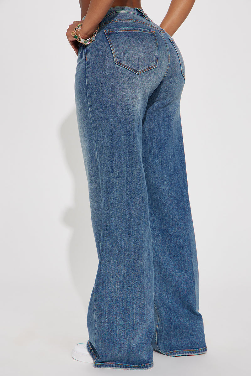 Stick To It Baggy Jeans - Medium Wash | Fashion Nova, Jeans | Fashion Nova
