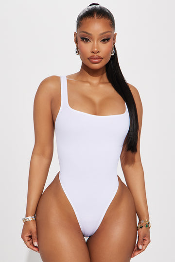 Nicole Seamless Tube Bodysuit - Black