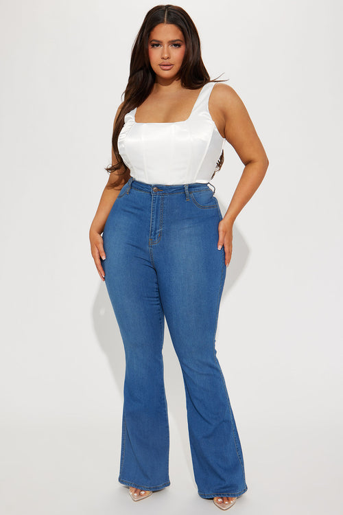 Plus Size High-Rise Flare Pants