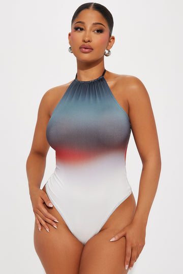 Not Amused Ribbed Bodysuit - Taupe
