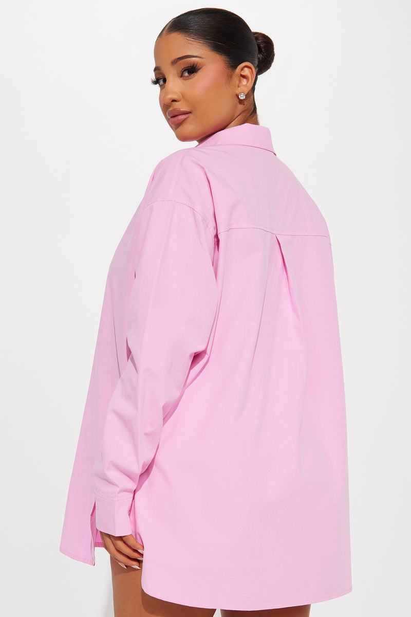 Baily Button Up Short Set - Pink | Fashion Nova, Matching Sets ...