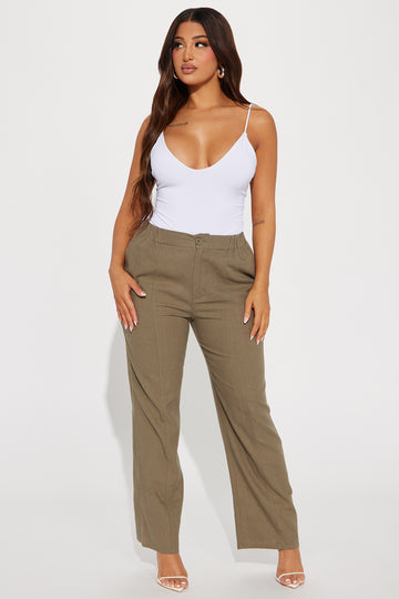 Mon Amour Washed Flare Pant - Brown