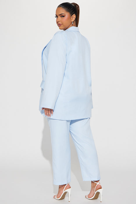 Like Clockwork Suit Set - Baby Blue – Fashion Nova