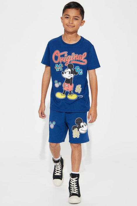 Mini Original Mickey Mouse Short Set - Navy