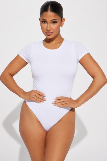 Marisol Plunge Neck Bodysuit - Off White