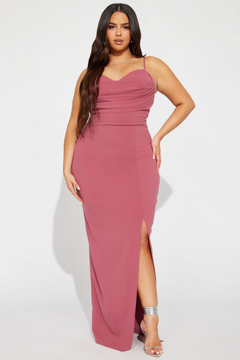 Mauve Pink Maxi Dress