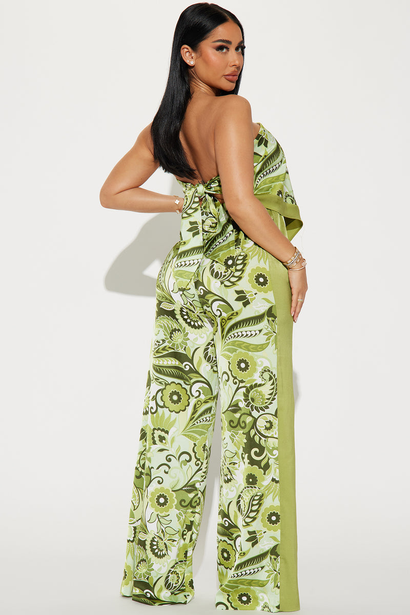 Kiki Satin Pant Set - Green | Fashion Nova, Matching Sets | Fashion Nova