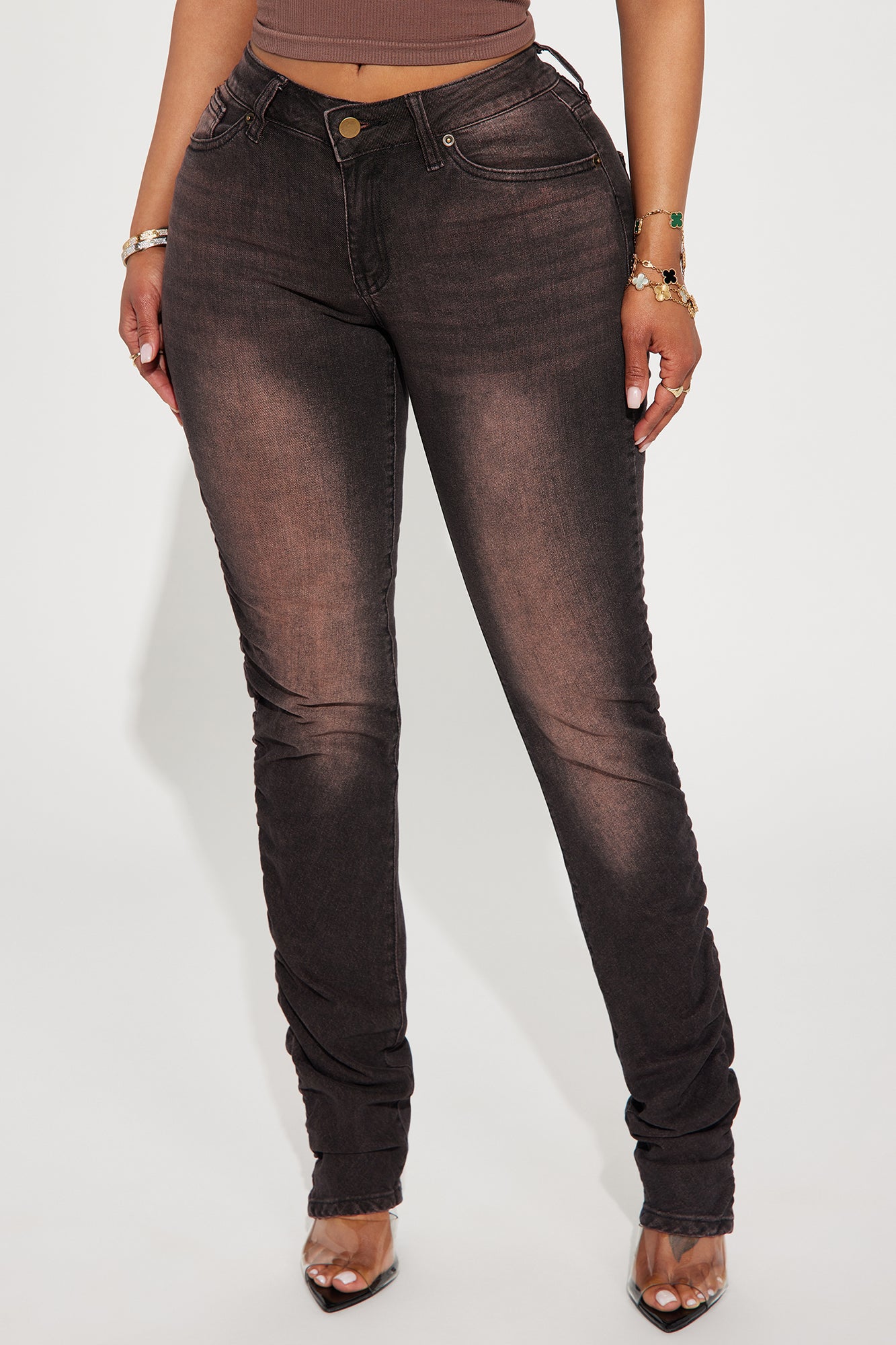 Skinny Stretch Stacked Tinted Jeans