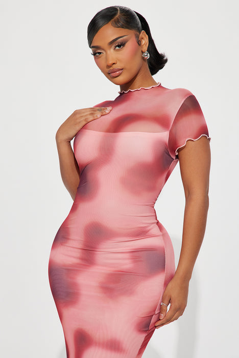Masie Lilac Mesh Maxi Dress – Beginning Boutique US
