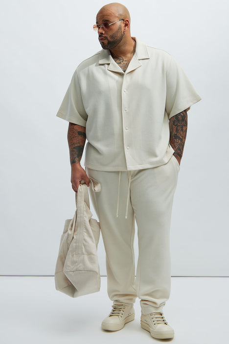 Kina Textured Knit Pants - Off White | Fashion Nova, Mens Fleece 