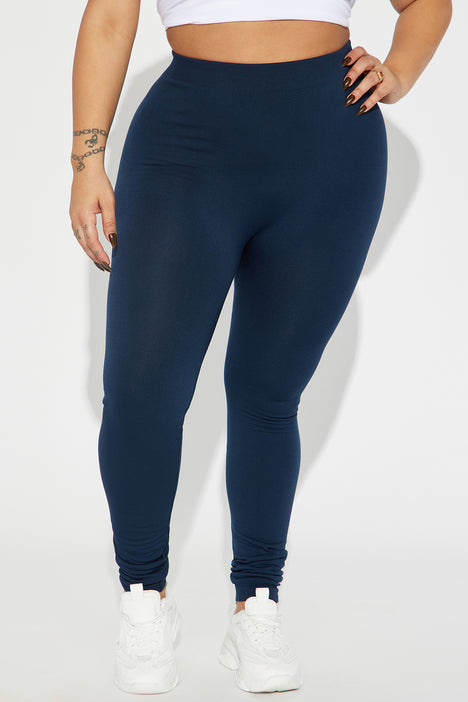 Go Colors Navy Blue Solid Leggings for women price in India on 26th January  2024