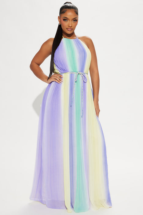 Rainbow Chiffon Dresses