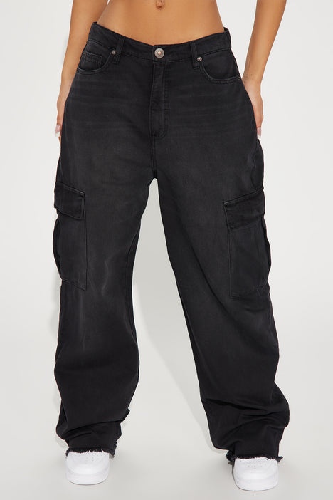 Back In The Day Cargo Jeans - Light Wash