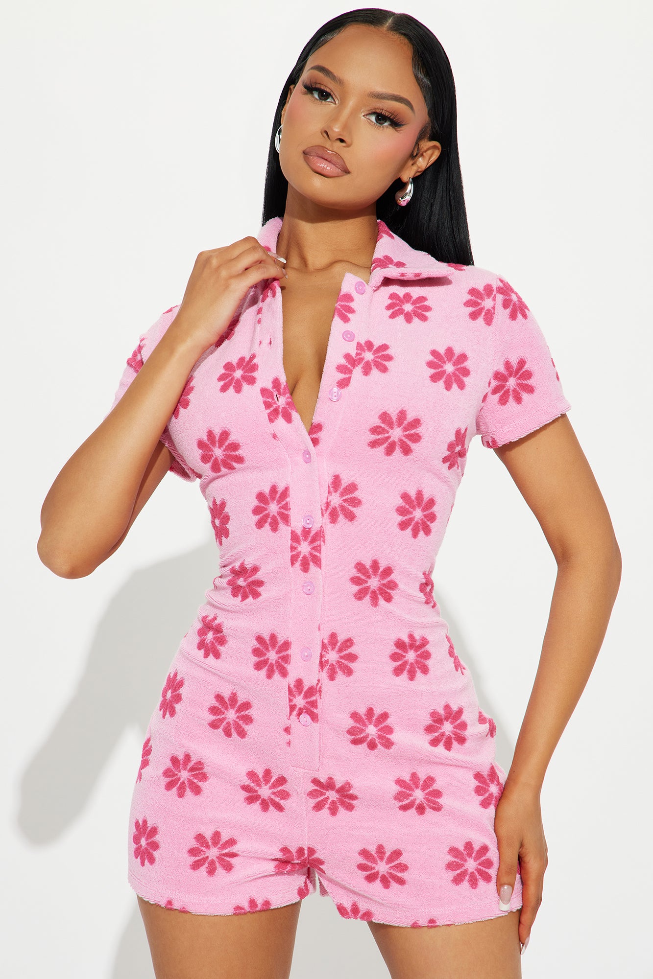 Pink Athletic Romper - Kendry Collection Boutique