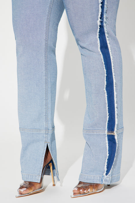 Spencer Straight Leg Double Waistband Jeans - Medium Wash, Fashion Nova,  Jeans