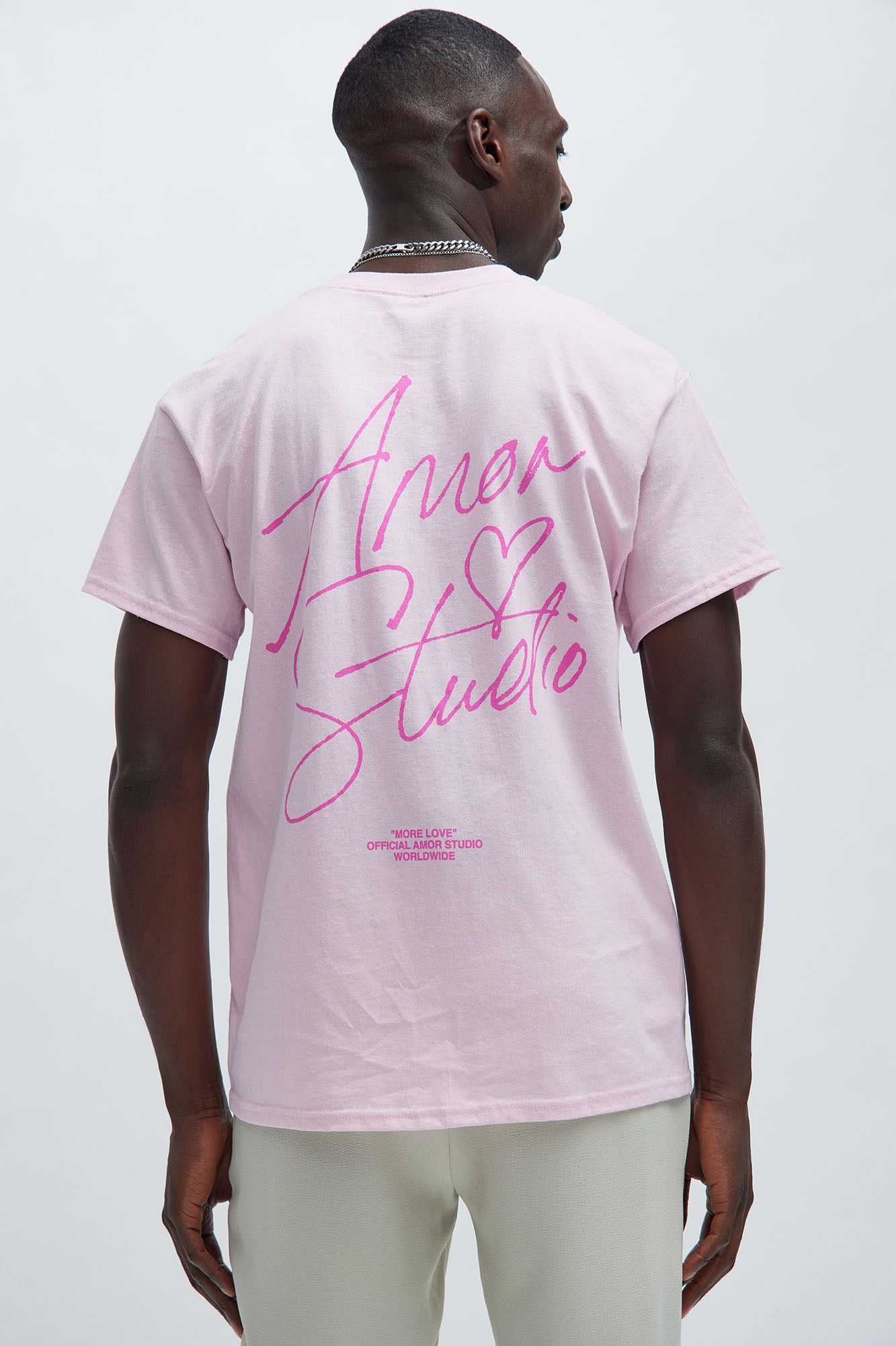 Amor Studio Signature Short Sleeve Tee - Pink