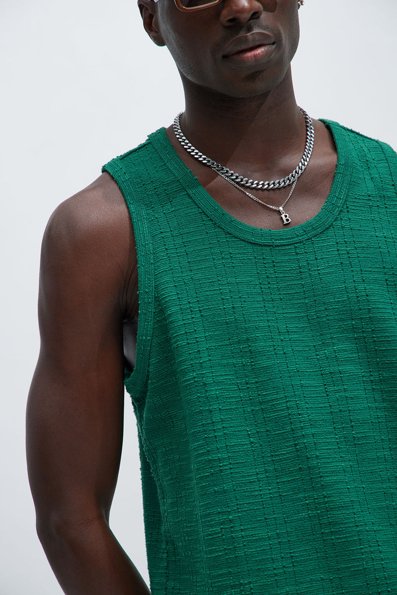 Jordan Textured Tank Top - Green | Fashion Nova, Mens Tees & Tanks ...