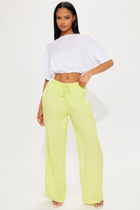 Straight Lime Green Trouser (Sku-BLMD1912), सूती पतलून, कॉटन ट्राउज़र्स -  Sanil Creations Private Limited, New Delhi | ID: 2851313179097