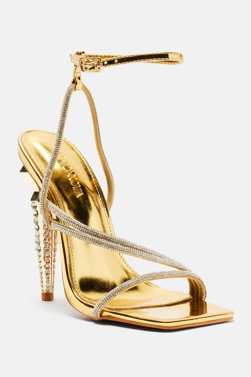 Corrine Embellished Heels - Gold | Fashion Nova, Shoes | Fashion Nova