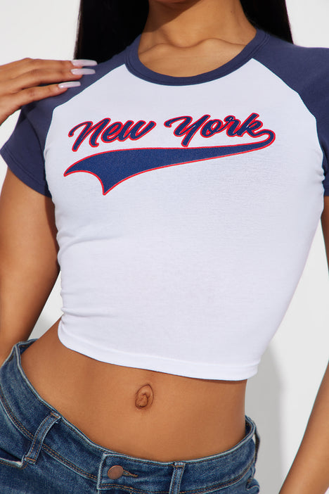 New York Athletic Raglan Tee - Navy