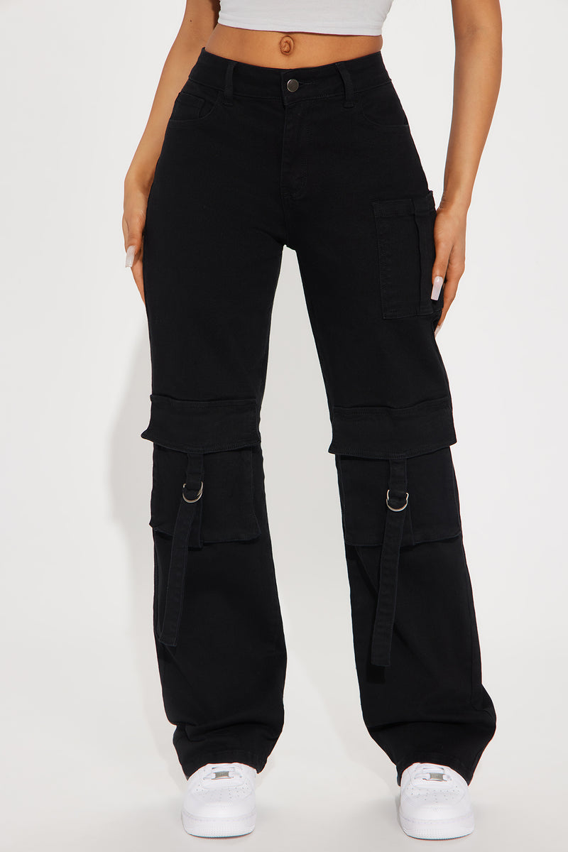 Winning Times Wide Leg Cargo Pant - Black | Fashion Nova, Pants ...