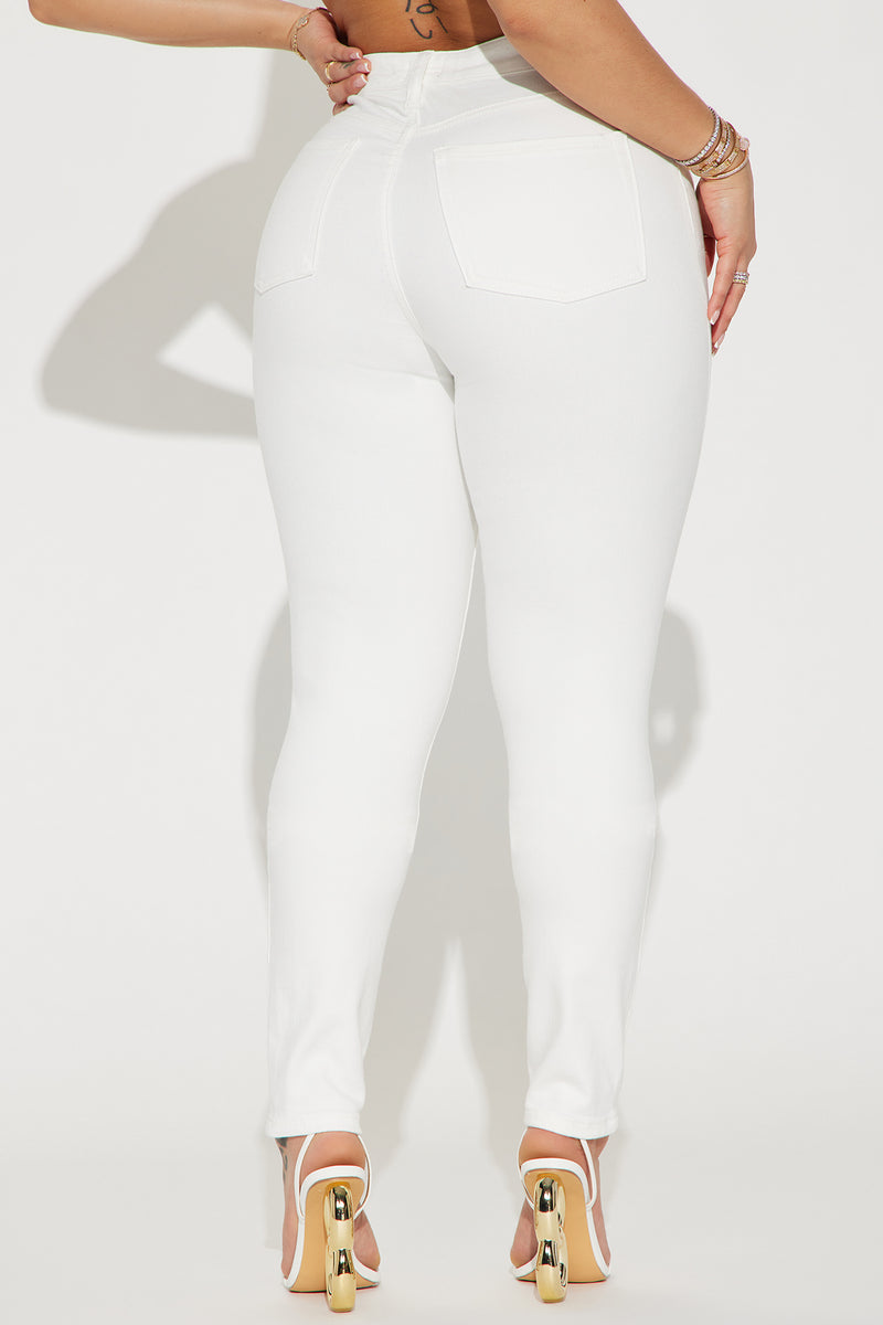 To The Point Stretch Skinny Jeans - White | Fashion Nova, Jeans ...