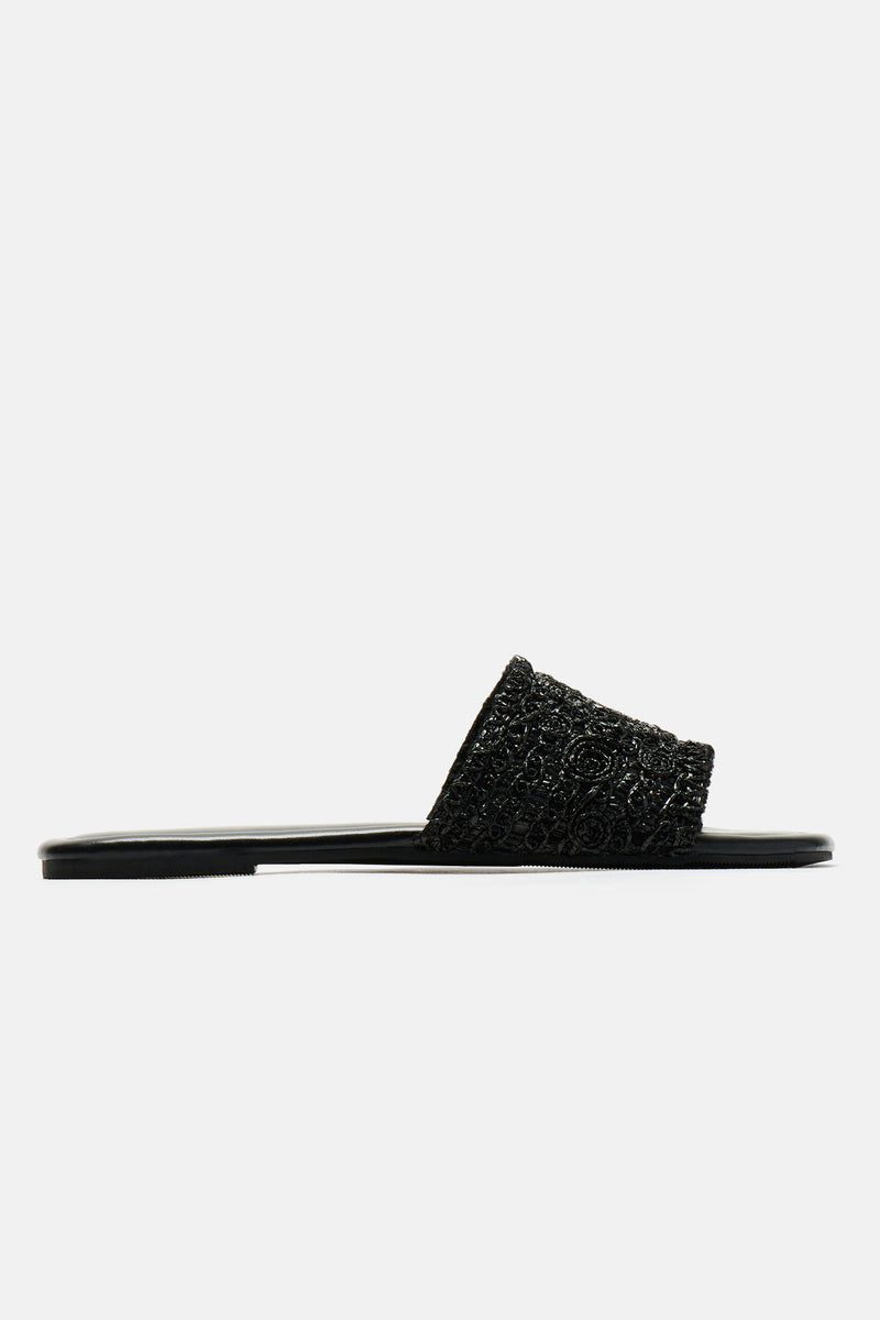 Always Carefree Flat Sandals - Black/White | Fashion Nova, Shoes ...
