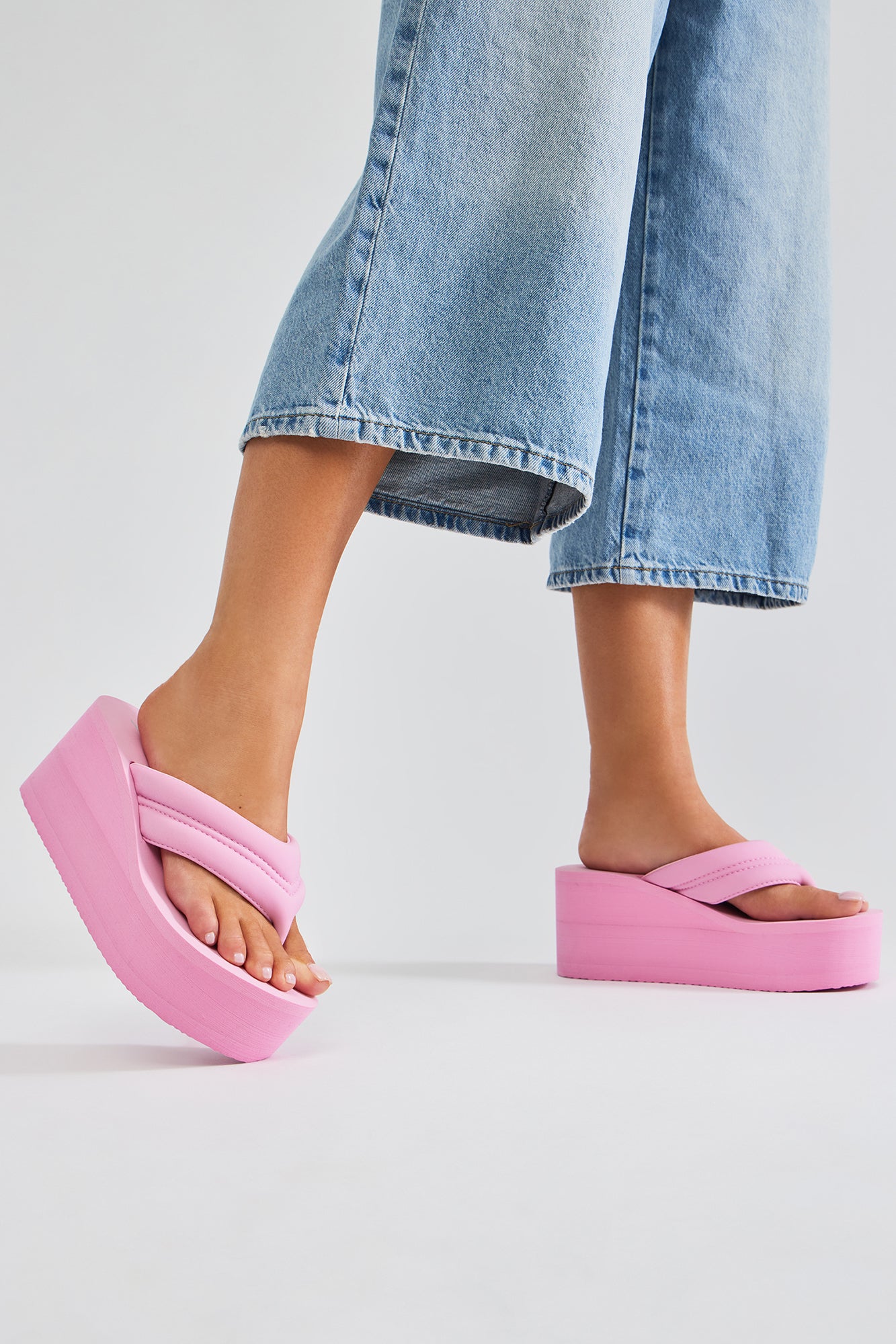 Women's Popular Girl Strappy Platform Wedges Sandals in Hot Pink Size 9 by Fashion Nova | Fashion Nova