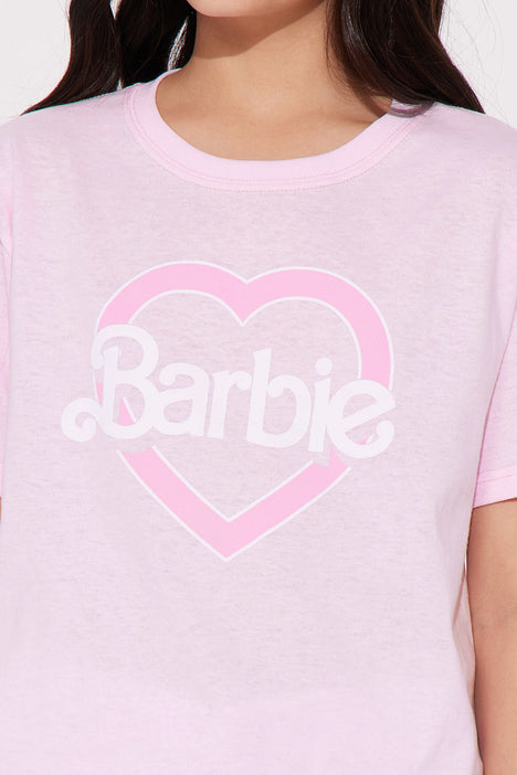 Pink Barbie Heart Girl Top