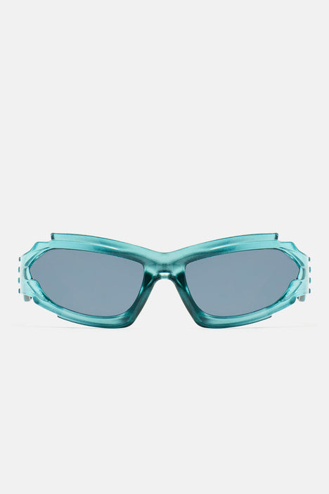 Get Activated Sunglasses - Blue, Fashion Nova, Sunglasses
