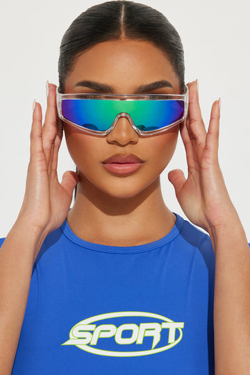 雷Fashion Gradient Brown One Piece Sunglasses Women 2020 Luxury Brand –  Jollynova