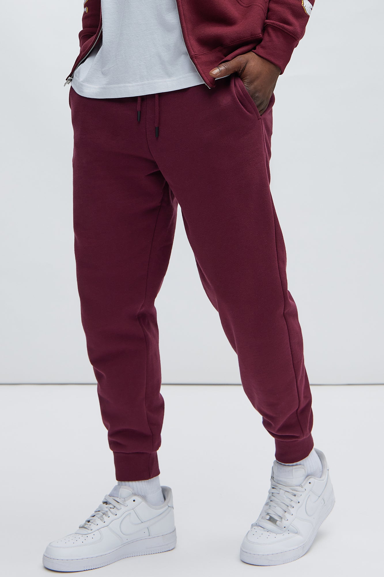 Tyson Jogger - Burgundy, Fashion Nova, Mens Pants