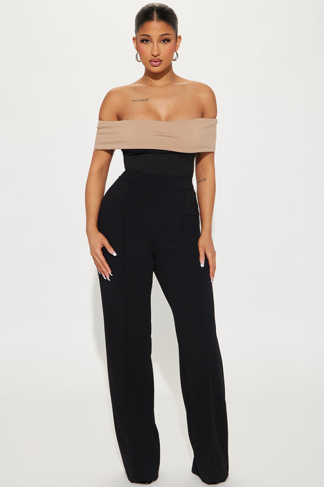 Giovanna Off Shoulder Top - Black/combo