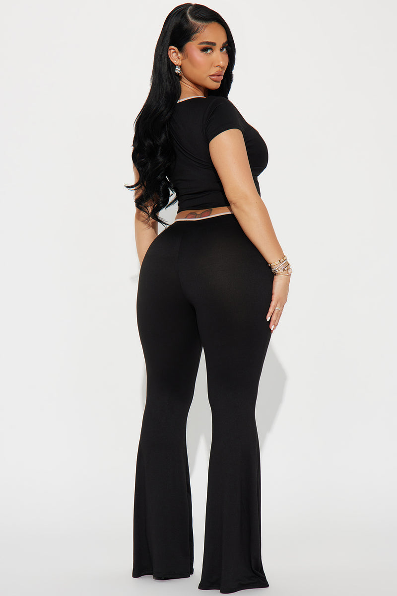 The Bow Era Pant Set - Black | Fashion Nova, Matching Sets | Fashion Nova