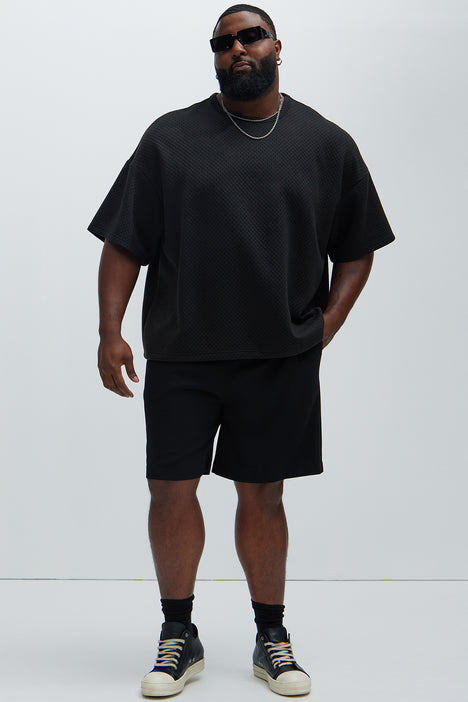 Men's Westlake Boxy Short Sleeve Tee Shirt in Black Size Medium by Fashion Nova | Fashion Nova