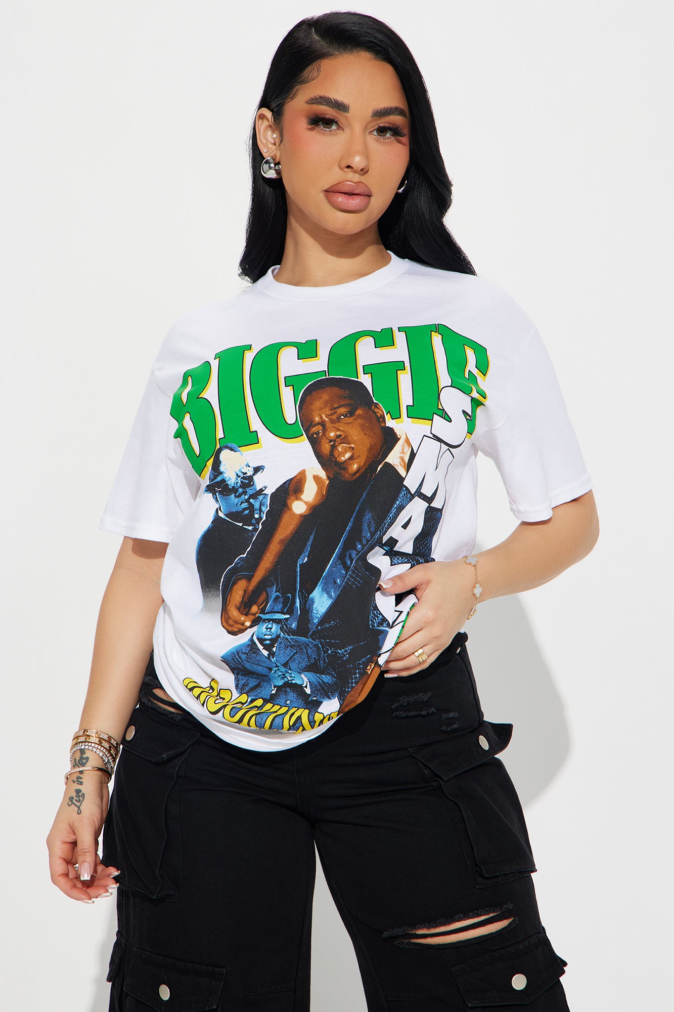 BIGGIE Big Poppa Tee - White