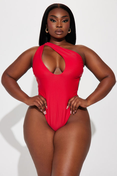 Womens Swimwear Womens One Piece Swimsuits Shoulder Asymmetric Ruffle  Monokinis Bathing Suits Red/Coffe/Black/Pink Drop From Annaroy, $15.99