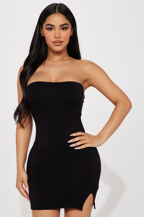 Adriana Shapewear Mini Dress - Black, Fashion Nova, Dresses