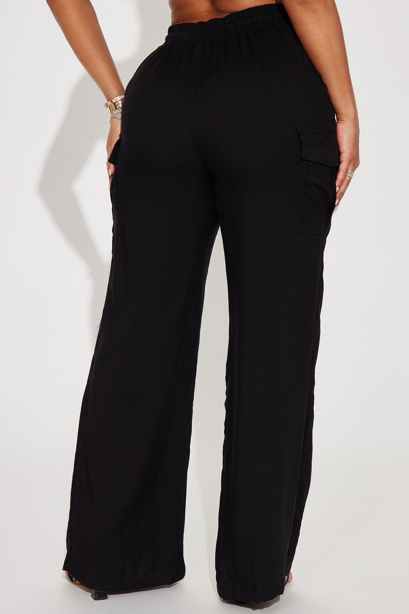 Camilla Wide Leg Cargo Pant - Black | Fashion Nova, Pants | Fashion Nova