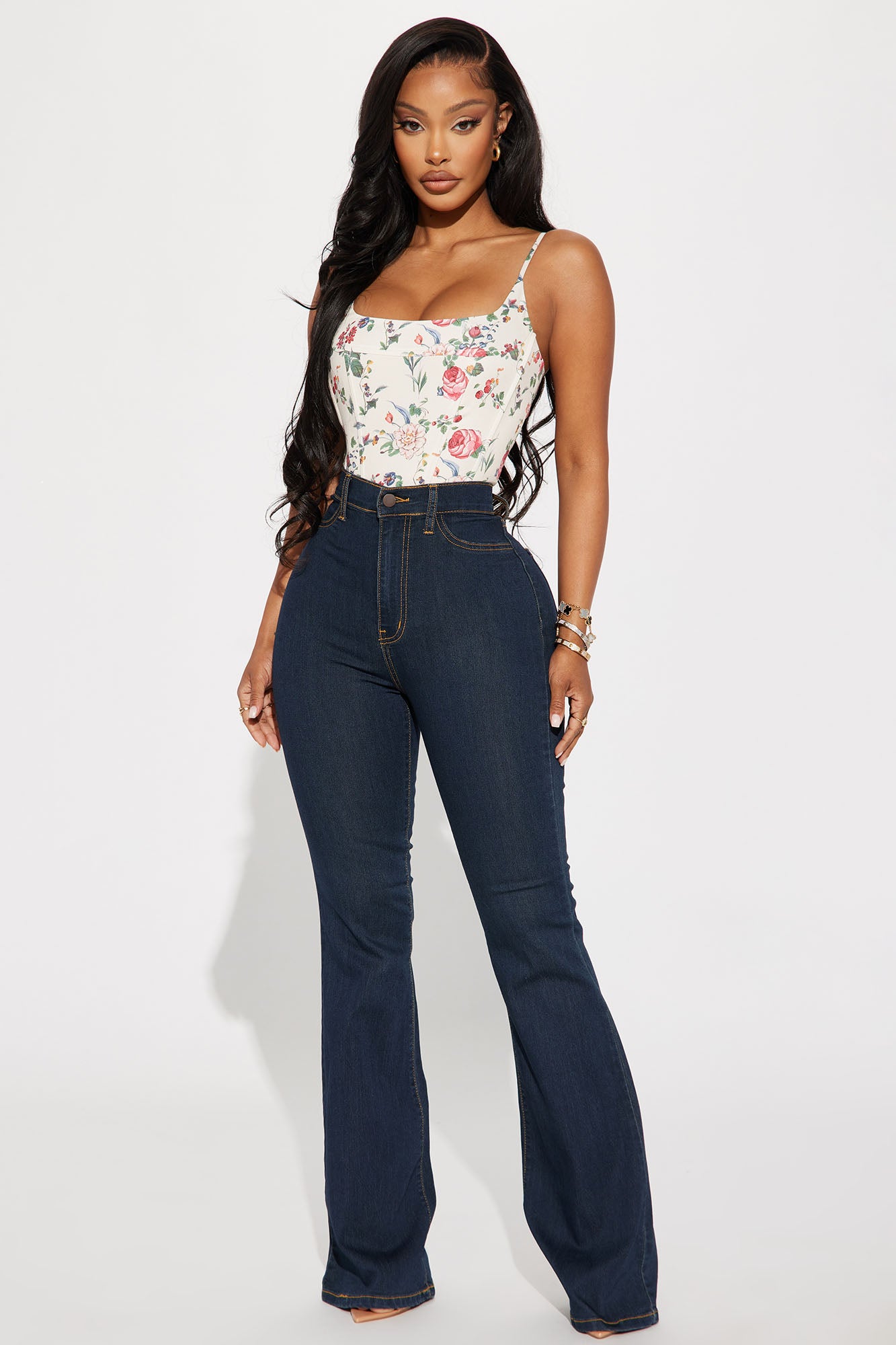 Fashion Nova - Our jeans get your booty poppin' 💕 Shop the Don't Break My  Heart Flare Jeans here 👉