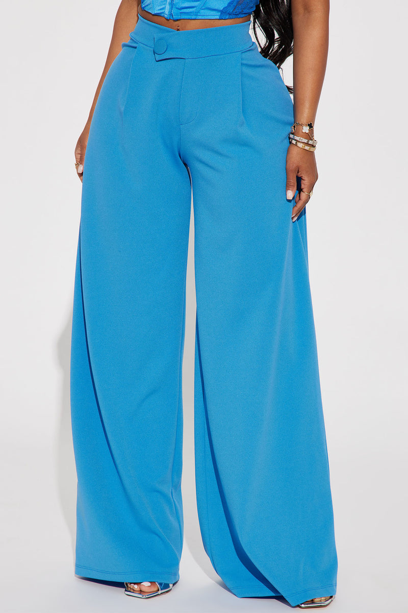Valentina Wide Leg Dress Pant - Turquoise | Fashion Nova, Pants ...