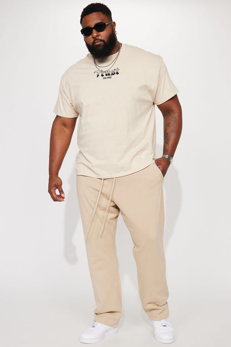 Tyson Heavyweight Straight Sweatpants - Tan, Fashion Nova, Mens Fleece  Bottoms