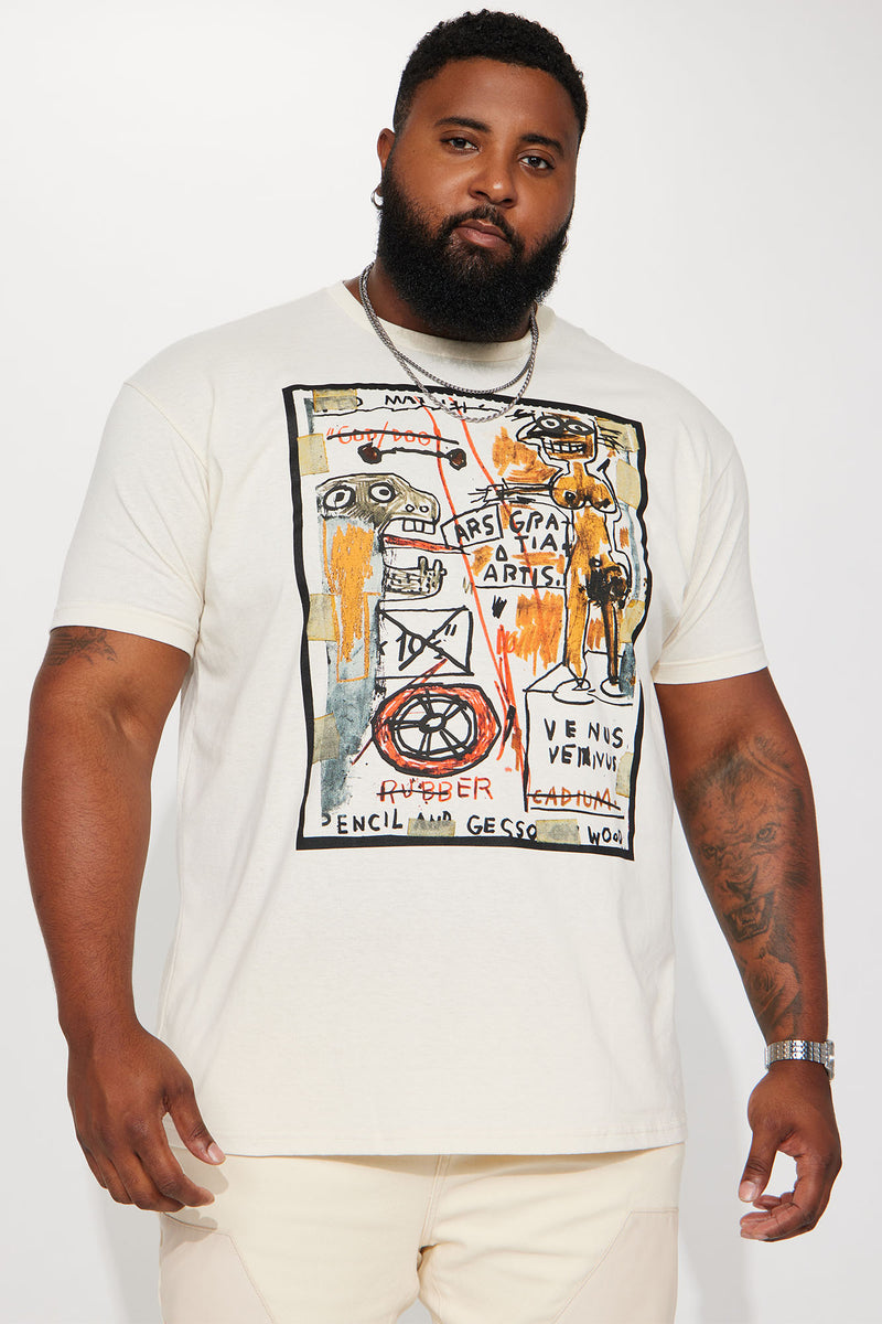 Jean-Michel Basquiat God Dog Short Sleeve Tee - Khaki | Fashion Nova ...