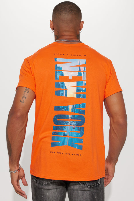 Men's Xrated Short Sleeve Tee Shirt in Orange Size Medium by Fashion Nova