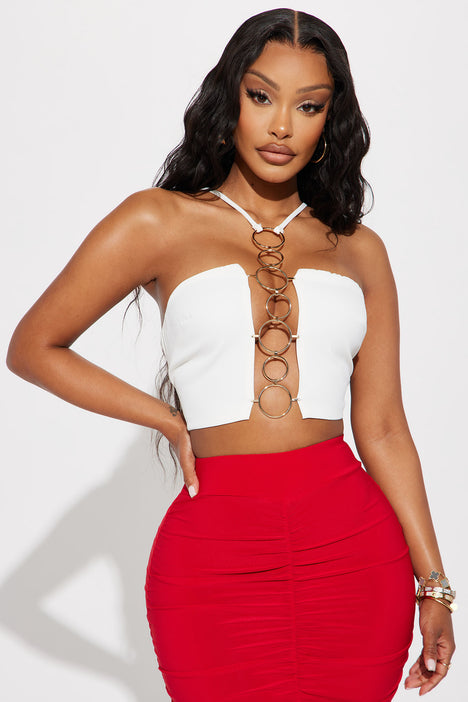 Modelo Jersey Tee - White  Fashion Nova, Screens Tops and Bottoms